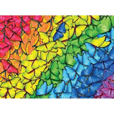 Butterfly Rainbow 1000 Piece Puzzle In A Collectible Tin