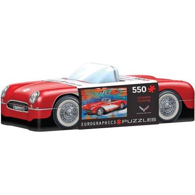 Corvette Cruising 550 Piece Puzzle In A Collectible Tin