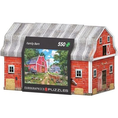 Family Farm 550 Piece Puzzle In A Collectible Tin