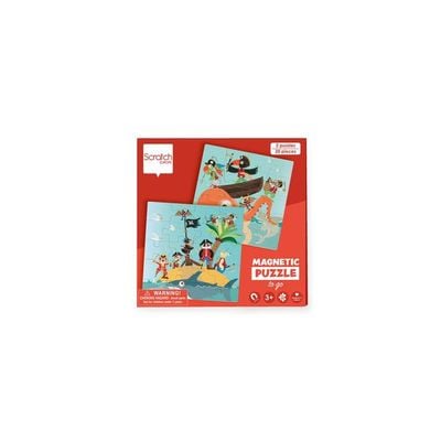 Magnetic Puzzle Book To Go - Pirates 