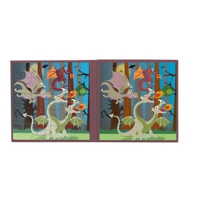 Magnetic Puzzle Book To Go - Dragons