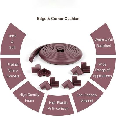 VEE SEVEN EDGE GUARD LARGE WITH 8 CORNER-BROWN (Large)