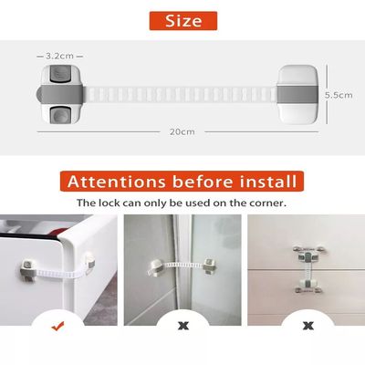 Adjustable Multipurpose, Cabinet, Toilet, Window lock