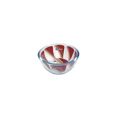 Mixing & Baking Glass Bowl, 0.5 lt Capacity, 6.5 cm Height, 14 cm Diameter, Clear