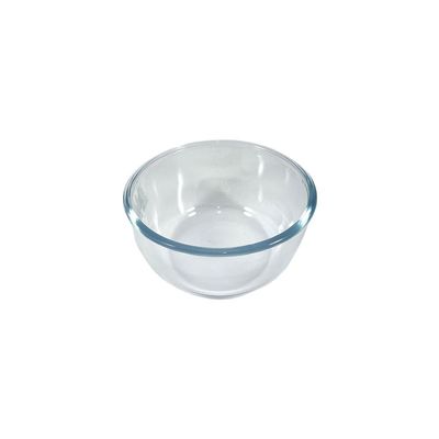 Mixing & Baking Glass Bowl, 1 lt Capacity, 8 cm Height, 16 cm Diameter, Clear