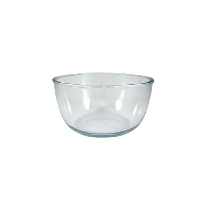 Mixing & Baking Glass Bowl, 1,5 lt Capacity, 9.6 cm Height, 18.9 cm Diameter, Clear