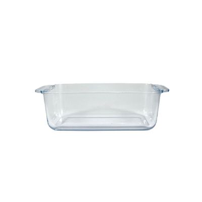 Rectangular Glass Loaf & Baking Dish, 1.8 lt Capacity, 26.4x13 cm Diameter, 7.7 cm Height, Clear  