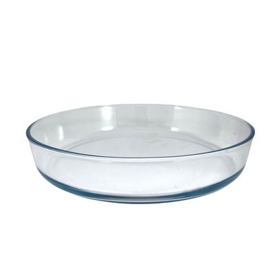 Round Glass Baking Dish, 3 lt capacity, 32 cm Diameter, 5.7 cm Height