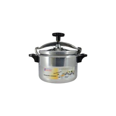 Aluminium Pressure Cooker 20cm - 4.5 Liter Capacity - Silver