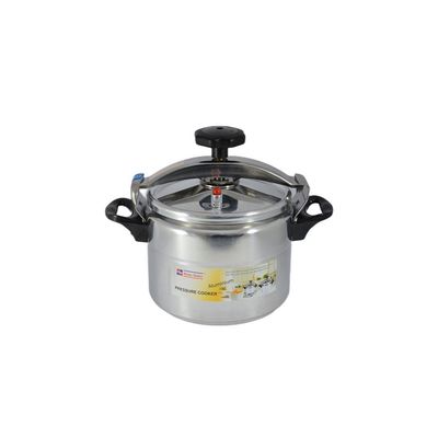 Aluminium Pressure Cooker 22cm - 6 Liter Capacity - Silver