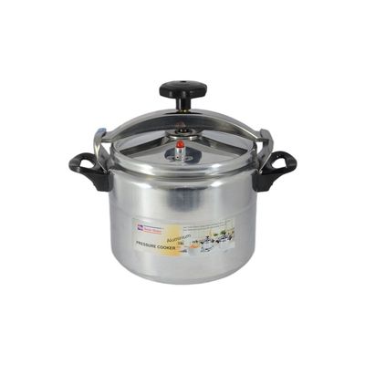 Aluminium Pressure Cooker 24cm - 8 Liter Capacity - Silver