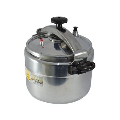 Aluminium Pressure Cooker 34cm - 25 Liter Capacity - Silver