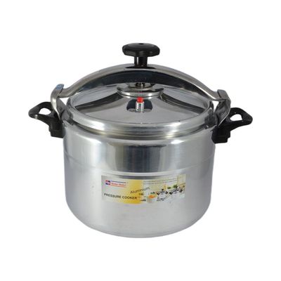 Aluminium Pressure Cooker 34cm - 25 Liter Capacity - Silver