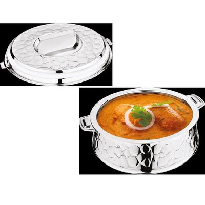 Classic Belly Hotpot 5000ml Capacity - Stainless Steel - Silver