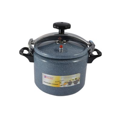 Ceramic Coating Aluminium Pressure Cooker with Induction Base - 24cm - 8 Liter Capacity - Grey