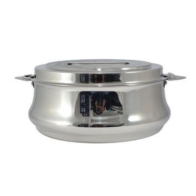 Riyadh Hotpot 5000ml Capacity - Unique Locking Lid - High Quality Stainless Steel - Silver Etching