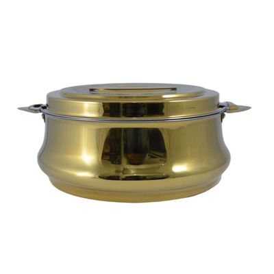 Riyadh Hotpot 5000ml Capacity - Unique Locking Lid - High Quality Stainless Steel - Gold Etching