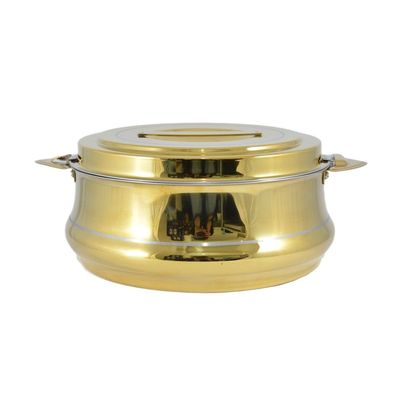 Riyadh Hotpot 3500ml Capacity - Unique Locking Lid - High Quality Stainless Steel - Gold & Silver Line