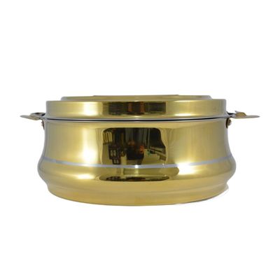 Riyadh Hotpot 5000ml Capacity - Unique Locking Lid - High Quality Stainless Steel - Gold & Silver Line