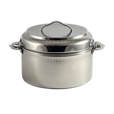 Sigma Hotpot 2500ml Capacity - Unique Locking Lid - High Quality Stainless Steel - Silver Etching