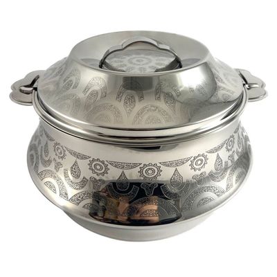 Orcus Hotpot 1500ml Capacity - Unique Locking Lid - High Quality Stainless Steel - Silver Etching