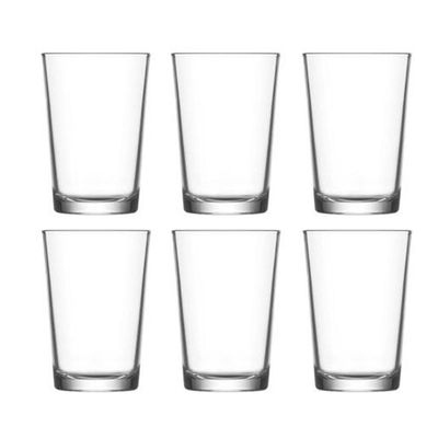 6-Piece Lara Water Glass Set, 205 ml, Clear