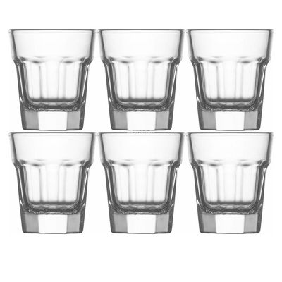 6-Piece Aras Mini Shot Glass Set, 45 ml, Clear