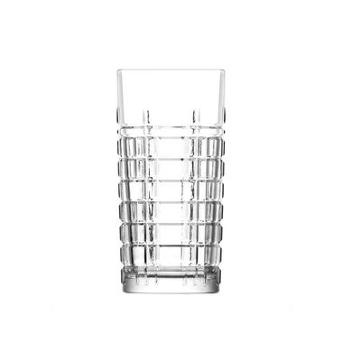 6-Piece Brit Long Tumbler Set, 356 ml, Clear