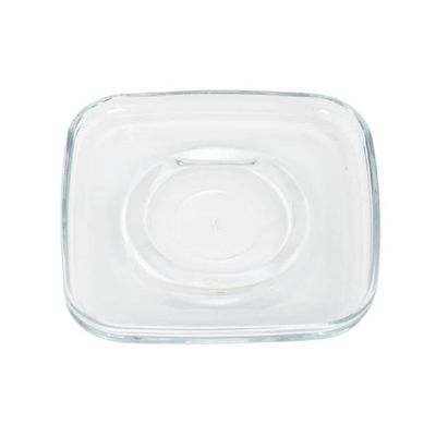 6-Piece Cozy Glass Tea Plate, 124 mm, Clear 