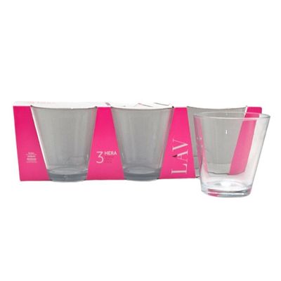 3-Piece Hera Tumbler Set, 255 ml, Clear