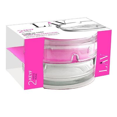 2-Piece Keyif Ashtray Set, 106mm, Clear