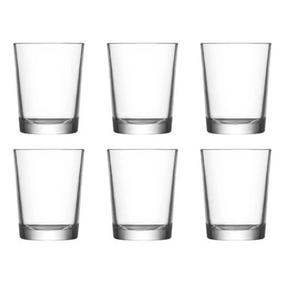 6-Piece Lara Water Glass Set, 165 ml, Clear