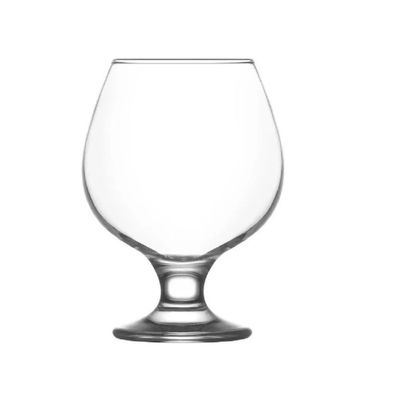 3-Piece Misket Brandy Glass, 390 ml , Clear