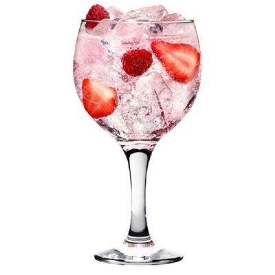 Lav 3-Piece Misket Large Size Goblet Set, 645 ml, Clear