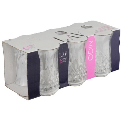 6-Piece Odin Tea Glass Set, 170 ml, Clear