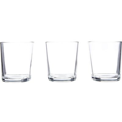 3-Piece Paris Tumbler Set, 295 ml, Clear