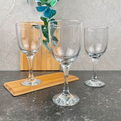 3-Piece Tokyo Wine Glass Set, 290 ml, Clear