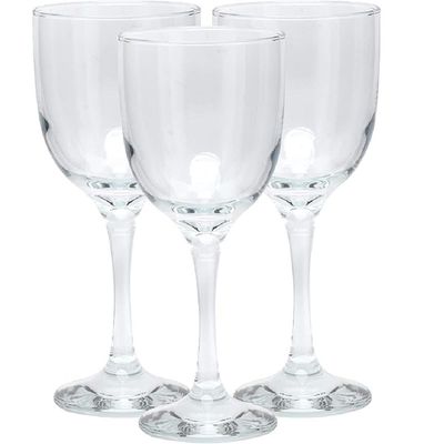 3-Piece Tokyo Wine Glass Set, 365 ml, Clear