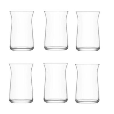 6-Piece Vera Tea Glass Set, 180 ml, Clear