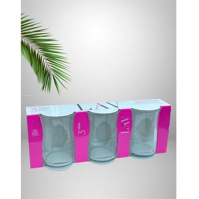 3-Piece Vera Soft Drink Tumbler, 275 ml, Clear