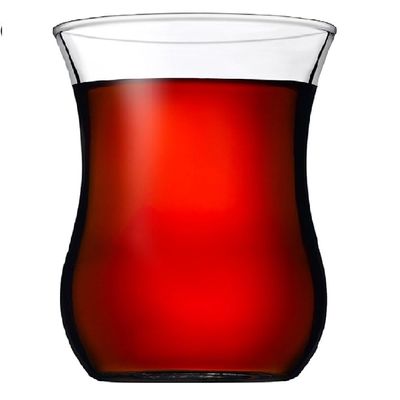 Pasabahce 12-Piece Uskudar Tea Cup Set, 120 ml, Clear
