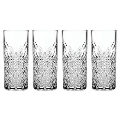 4-Piece Timeless Raki & Lemonade Glass Set, 180 ml, Clear