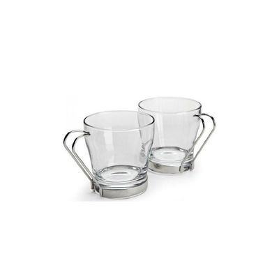 2-Piece Chroma Mug With Metal Handle, 210 ml