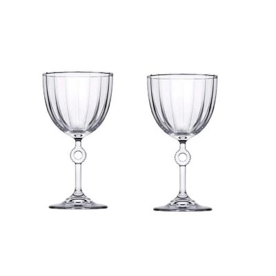 2-Piece Amore Wine Glass Set, 270 ml, 168 mm Height, 88 mm Diameter, Clear