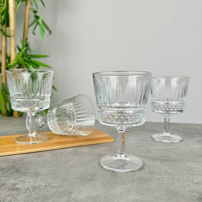 4-Piece Elysia Cocktail Coupe Set, 260 ml, 134 mm Height, 86 mm Diameter, Clear