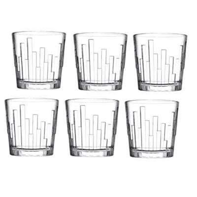 Pasabahce 6-Piece Scala Whisky Tumbler, 300 ml, 89 mm Height, 88 mm Diameter, Clear 