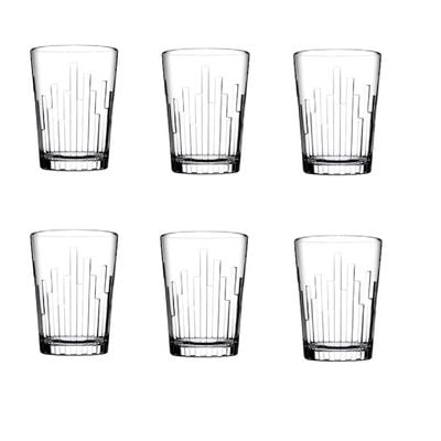 Pasabahce 6-Piece Scala Water Tumbler, 240 ml, 102 mm Height, 76 mm Diameter, Clear 