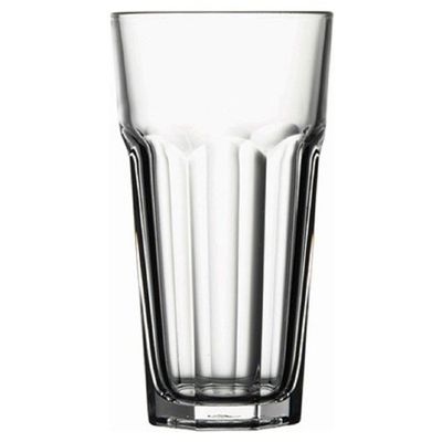 3-Piece Casablanca Long Drink Glass Set, 365 ml, 148 mm Height, 80 mm Diameter, Fully Tempered, Clear