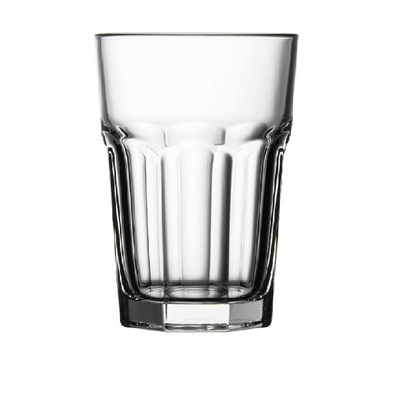 3-Piece Casablanca Long Drink Glass Set, 355 ml, 122 mm Height, 83 mm Diameter, Fully Tempered, Clear