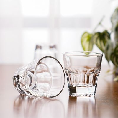 3-Piece Casablanca Water Glass Set, 140 ml, 76 mm Height, 72 mm Diameter, Fully Tempered, Clear